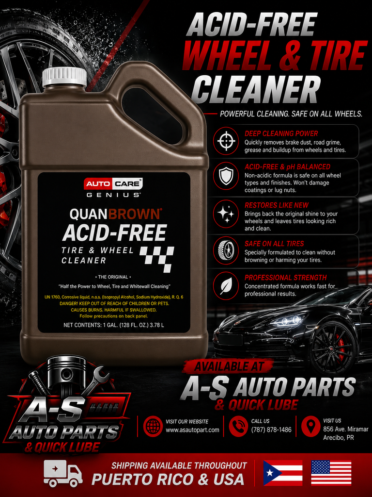 Quan Brown Acid-Free Tire & Wheel Cleaner 1 gallon