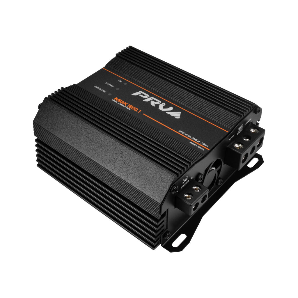 PRV MDX1800.1 2 Ohm 1 Channel Full Range Amplifier