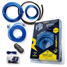 Raptor 4 Gauge Complete Amp Kit w/ RCA for Up to 1100W Systems