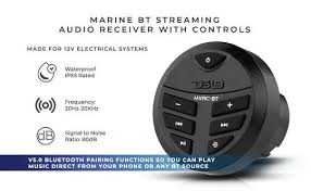 DS18 Marine And Powersports Waterproof Bluetooth Audio Receiver With Controls