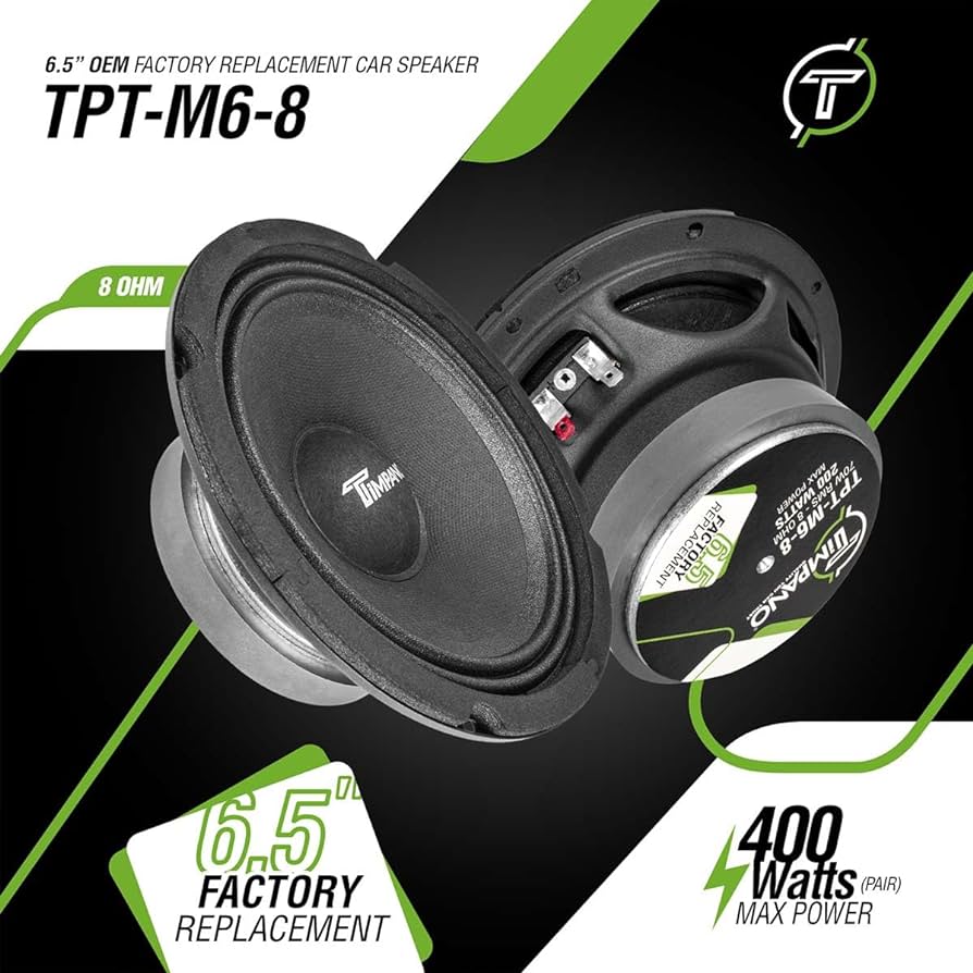 Timpano 6.5″ OEM Replacement Car Speaker